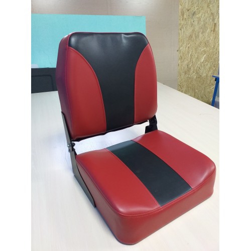 Кресло для катера складное F4040 красное/черное